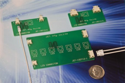 The LEB series of connectors from JST The LEB series